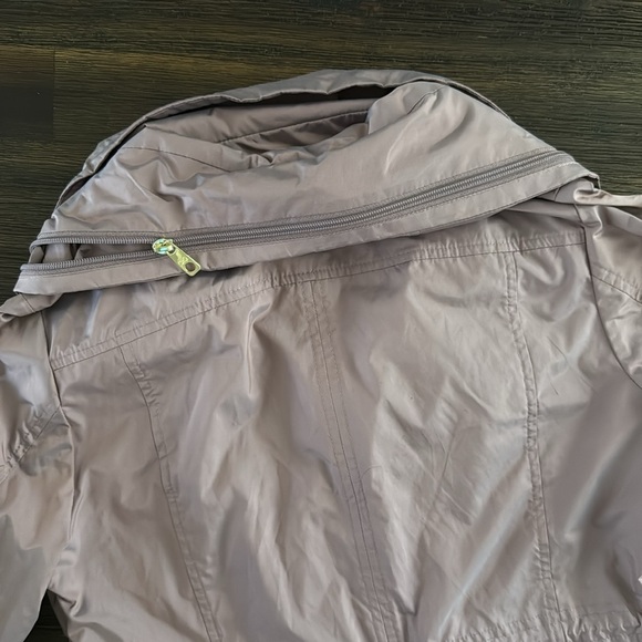 Cole Haan Mauve Packable Hooded Anorack Rain Jacket Small - Picture 7 of 12